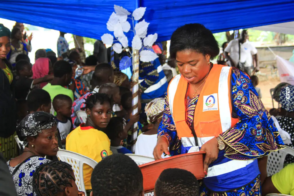 ONG GRÂCE ÉTERNELLE sensibilise les habitants de Abokicodji sur la protection et la sécurité sociale ONG GRÂCE ÉTERNELLE sensibilise les habitants de Abokicodji sur la protection et la sécurité sociale