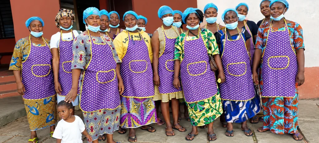 Formation de fabrication de savon et omo aux femmes de Godomey Salamey
